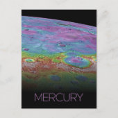 宇宙、銀河系、システ太陽のム、惑星水銀 ポストカード (正面)
