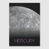 宇宙、銀河系、システ太陽のム、惑星水銀 マグネット招待状 (正面)