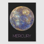 宇宙、銀河系、システ太陽のム、惑星水銀 マグネット招待状 (正面)