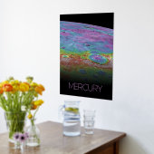 宇宙、銀河系、システ太陽のム、惑星水銀 箔ポスター (レイダウン (キッチン))