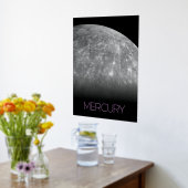 宇宙、銀河系、システ太陽のム、惑星水銀 箔ポスター (レイダウン (キッチン))