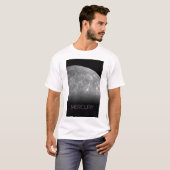 宇宙、銀河系、システ太陽のム、惑星水銀 Tシャツ (正面フル)