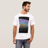 宇宙、銀河系、システ太陽のム、惑星水銀 Tシャツ (正面フル)