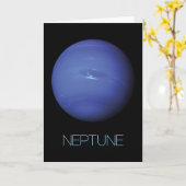 宇宙、銀河系、システ太陽のム、惑星海王星 カード (黄色い花)