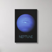宇宙、銀河系、システ太陽のム、惑星海王星 キャンバスプリント (正面)