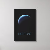 宇宙、銀河系、システ太陽のム、惑星海王星 キャンバスプリント (正面)