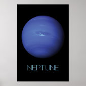 宇宙、銀河系、システ太陽のム、惑星海王星 ポスター (正面)