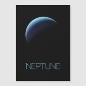 宇宙、銀河系、システ太陽のム、惑星海王星 マグネット招待状 (正面)