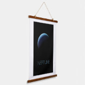 宇宙、銀河系、システ太陽のム、惑星海王星 吊り下げ型タペストリー (傾斜あり)