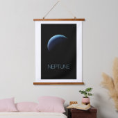 宇宙、銀河系、システ太陽のム、惑星海王星 吊り下げ型タペストリー (寝室)