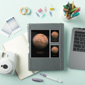 宇宙、銀河系、システ太陽のム、惑星火星 シール (iPadカバー)
