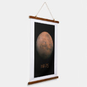 宇宙、銀河系、システ太陽のム、惑星火星 吊り下げ型タペストリー (傾斜あり)