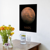 宇宙、銀河系、システ太陽のム、惑星火星 箔ポスター (レイダウン (キッチン))