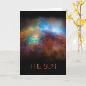 宇宙、銀河系、システ太陽のム、星、太陽 カード (黄色い花)