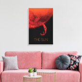 宇宙、銀河系、システ太陽のム、星、太陽 キャンバスプリント (インサイチュ (リビング))