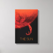 宇宙、銀河系、システ太陽のム、星、太陽 キャンバスプリント (正面)