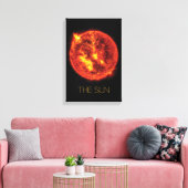 宇宙、銀河系、システ太陽のム、星、太陽 キャンバスプリント (インサイチュ (リビング))