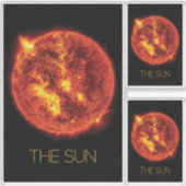 宇宙、銀河系、システ太陽のム、星、太陽 シール (正面)