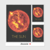 宇宙、銀河系、システ太陽のム、星、太陽 シール (シート)