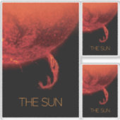 宇宙、銀河系、システ太陽のム、星、太陽 シール (正面)