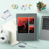 宇宙、銀河系、システ太陽のム、星、太陽 シール (iPadカバー)