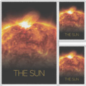 宇宙、銀河系、システ太陽のム、星、太陽 シール (正面)