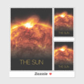 宇宙、銀河系、システ太陽のム、星、太陽 シール (シート)