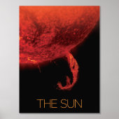 宇宙、銀河系、システ太陽のム、星、太陽 箔ポスター (正面)