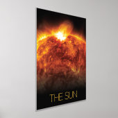 宇宙、銀河系、システ太陽のム、星、太陽 箔ポスター (レイダウン)