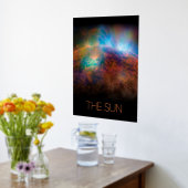 宇宙、銀河系、システ太陽のム、星、太陽 箔ポスター (レイダウン (キッチン))