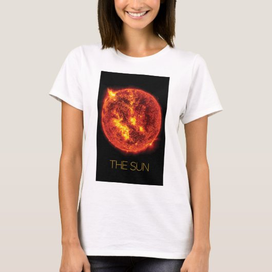 宇宙、銀河系、システ太陽のム、星、太陽 Tシャツ (正面)