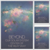 宇宙、銀河系、天の川の中心 シール (正面)