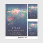 宇宙、銀河系、天の川の中心 シール (シート)