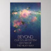 宇宙、銀河系、天の川の中心 ポスター (正面)