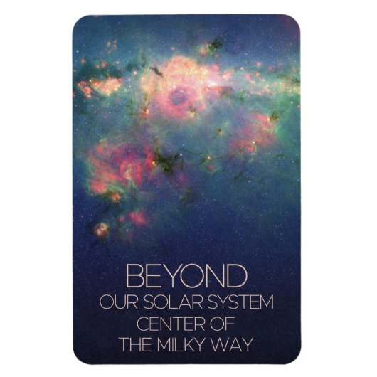 宇宙、銀河系、天の川の中心 マグネット (縦)