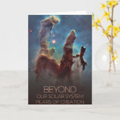 宇宙、銀河系、天の川、創造柱 カード (黄色い花)