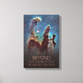 宇宙、銀河系、天の川、創造柱 キャンバスプリント (正面)