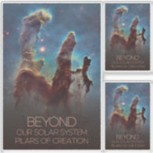 宇宙、銀河系、天の川、創造柱 シール (正面)