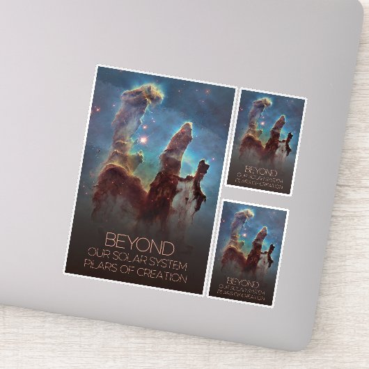 宇宙、銀河系、天の川、創造柱 シール (詳細)