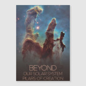 宇宙、銀河系、天の川、創造柱 マグネット招待状 (正面)