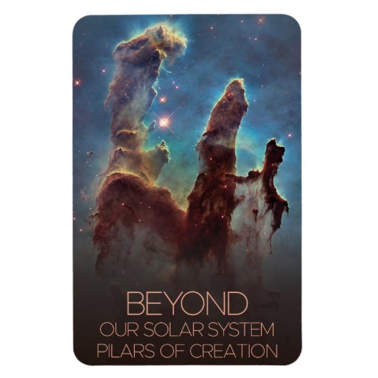 宇宙、銀河系、天の川、創造柱 マグネット (縦)