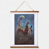 宇宙、銀河系、天の川、創造柱 吊り下げ型タペストリー (正面)