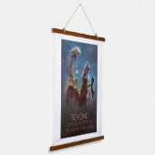 宇宙、銀河系、天の川、創造柱 吊り下げ型タペストリー (傾斜あり)