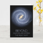 宇宙，銀河系，天の川，宇宙 カード (黄色い花)