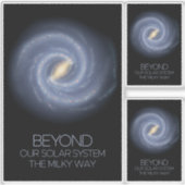 宇宙，銀河系，天の川，宇宙 シール (正面)