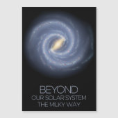 宇宙，銀河系，天の川，宇宙 マグネット招待状 (正面)