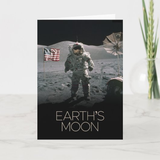 宇宙、銀河系、太陽のシステム、地球の月 カード (正面)