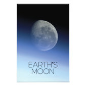宇宙、銀河系、太陽のシステム、地球の月 フォトプリント (正面)