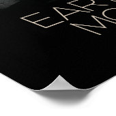 宇宙、銀河系、太陽のシステム、地球の月 ポスター (角)