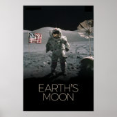 宇宙、銀河系、太陽のシステム、地球の月 ポスター (正面)